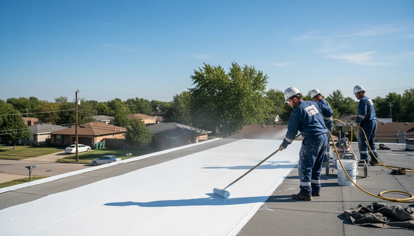 Commercial roof coating in El Dorado, AR near me
